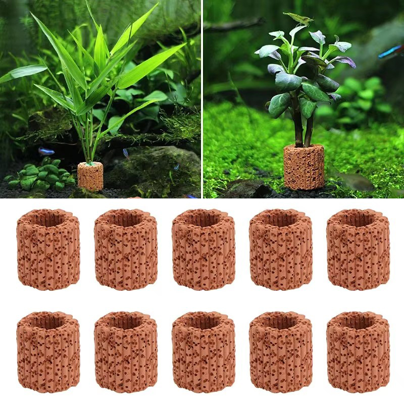 Aquarium Fish Pot - Anillo fijo para plantas acuáticas, para