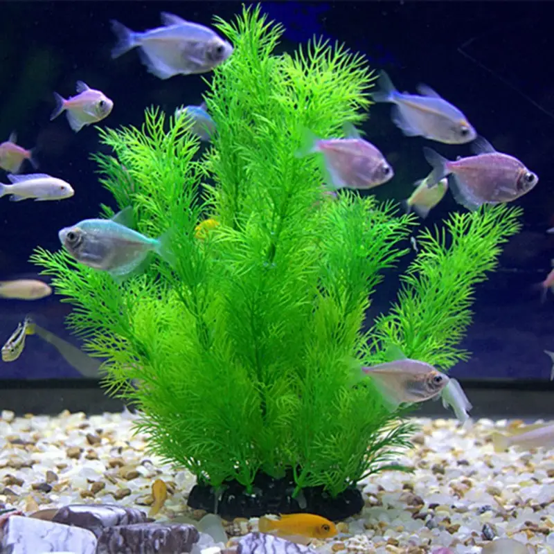 Aquarium Fish Games - Plantas artificiales para decoración de acuario,