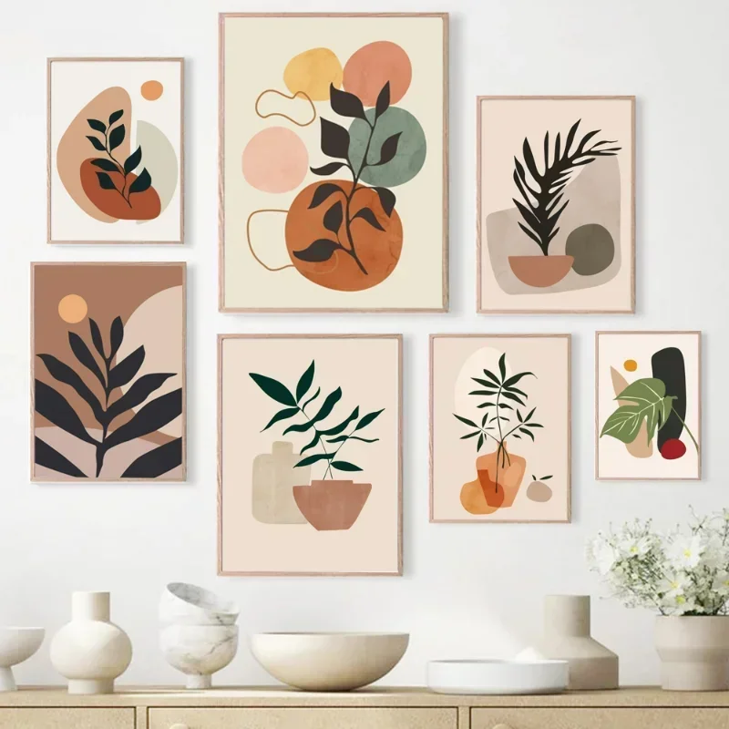 Live Plant Fertilizer - Pósteres Minimalistas en Lienzo, Estilo Boho,
