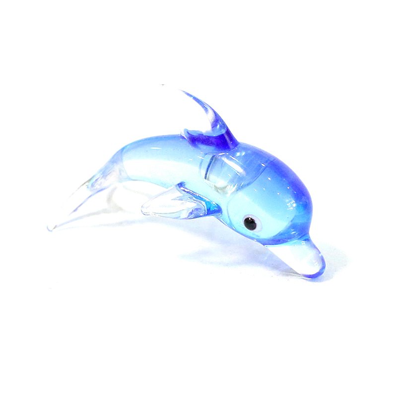 Aquarium Fish Glass - Figura en Miniatura de Delfín de