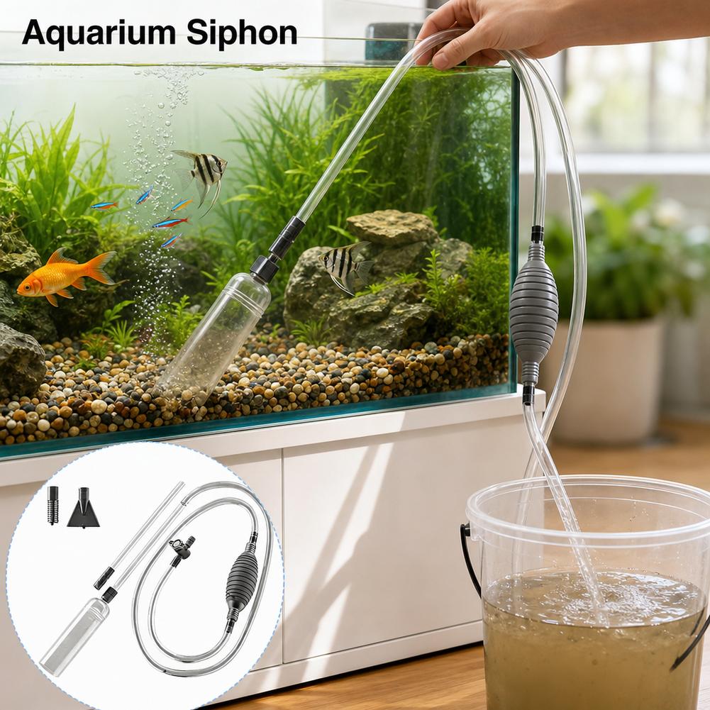 Aquarium Fish Maintenance - Sifón Manual para Acuario, Kit de