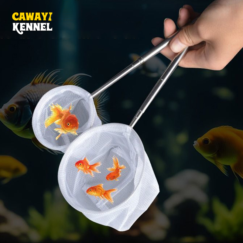 Fish Net Handle - Mango cuadrado redondo de acero inoxidable,