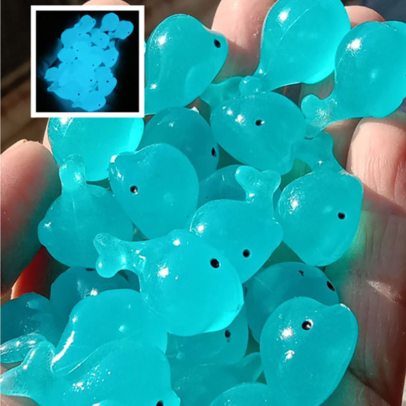 Aquarium Fish Dolphin - Piedras de ballena luminosas para decoración