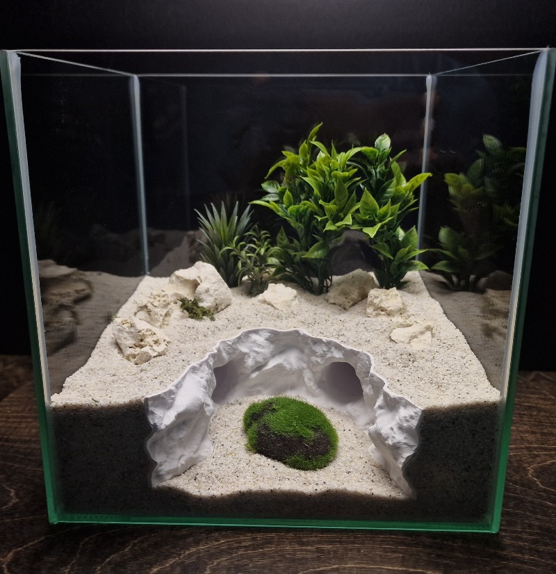 Aquarium Fishland - Túnel Escondite 2 en 1 para