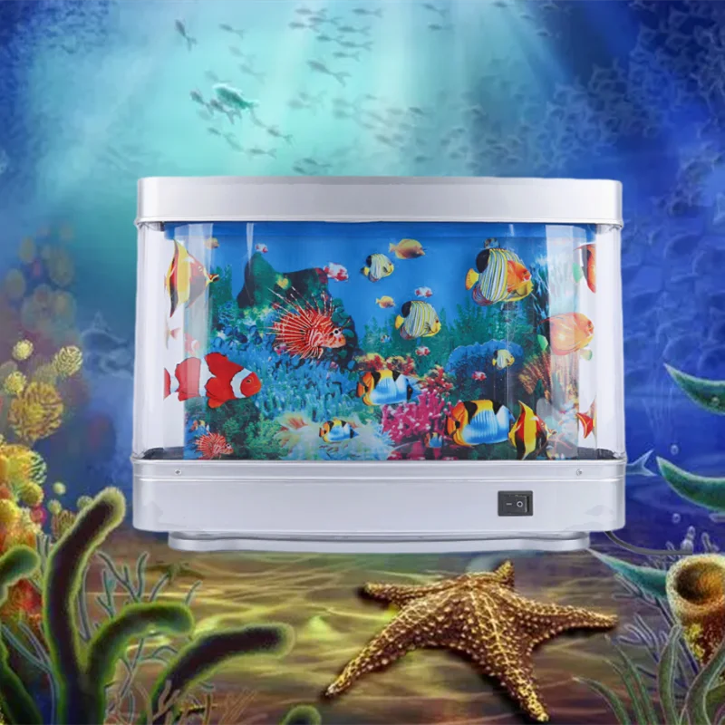 Aquarium Fish Dolphin - Lámpara Led dinámica Virtual para acuario,
