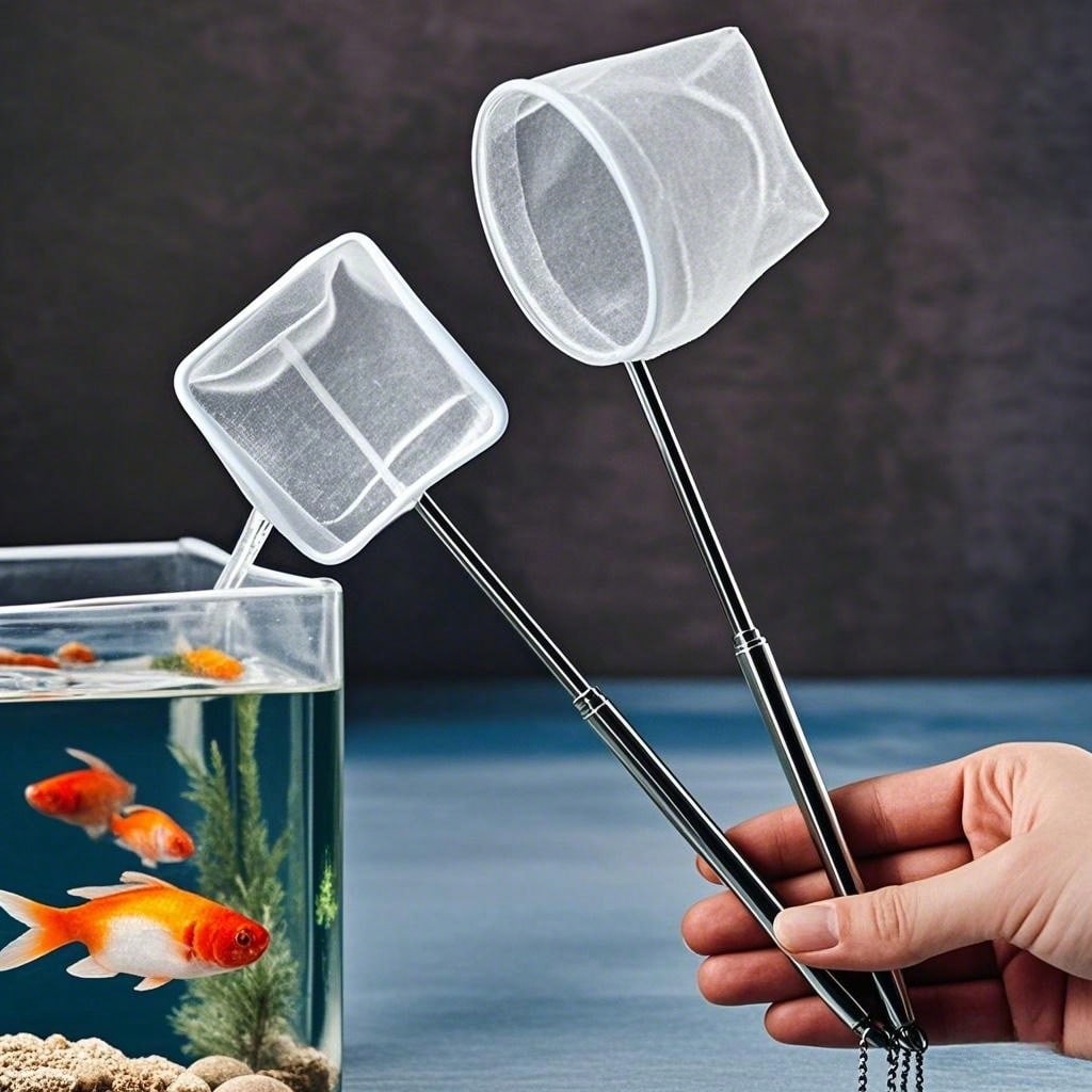 Fish Net Handle - Red para Peces de Acuario -