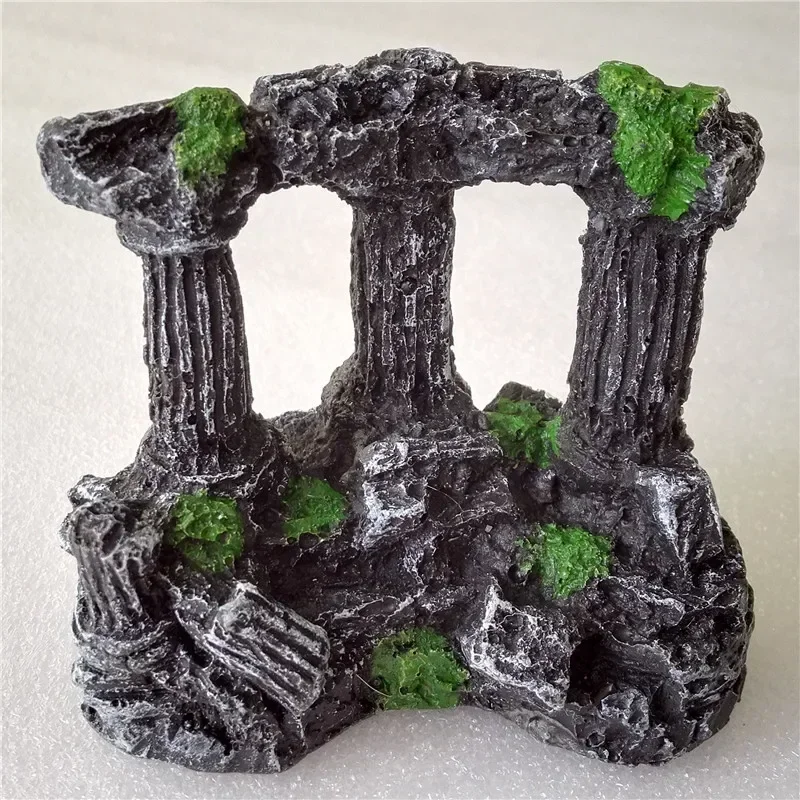 Aquarium Fish Games - Pilares de piedra cuadrados para acuario,