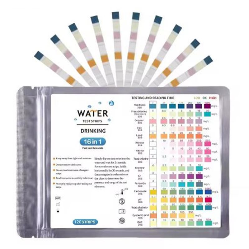 Aquarium Test Kit - ABZL Kit de 120 Tiras Reactivas