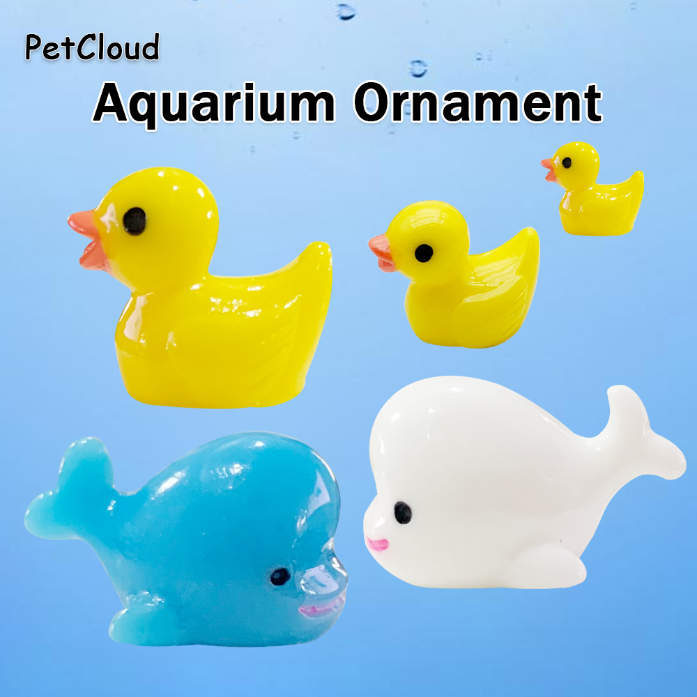 Aquarium Fish Dolphin - Adorno para pecera, patos, ballenas, delfines,