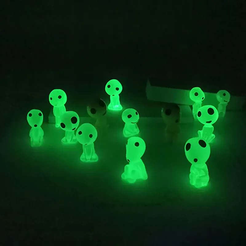Aquarium Fish Pot - Figuras luminosas de elfos para decoración