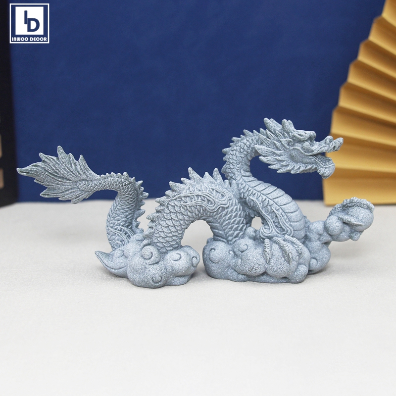 Aquarium Fish Dragon - Figuritas de piedra Artificial, elefante, León,