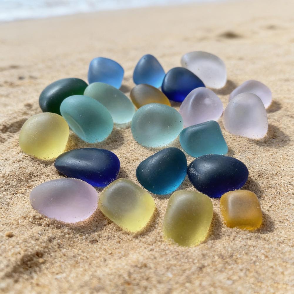 Aquarium Fish Glass - Cebos redondos para pecera, piedras de