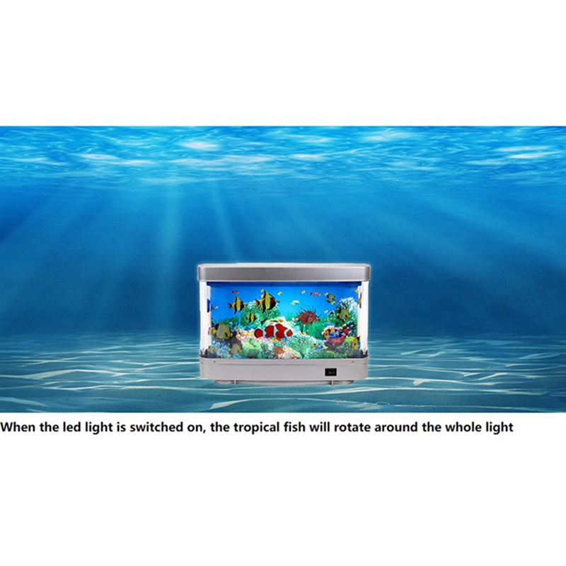Lámpara LED de Acuario Virtual - Aquarium Fish Dolphin reseña y precio