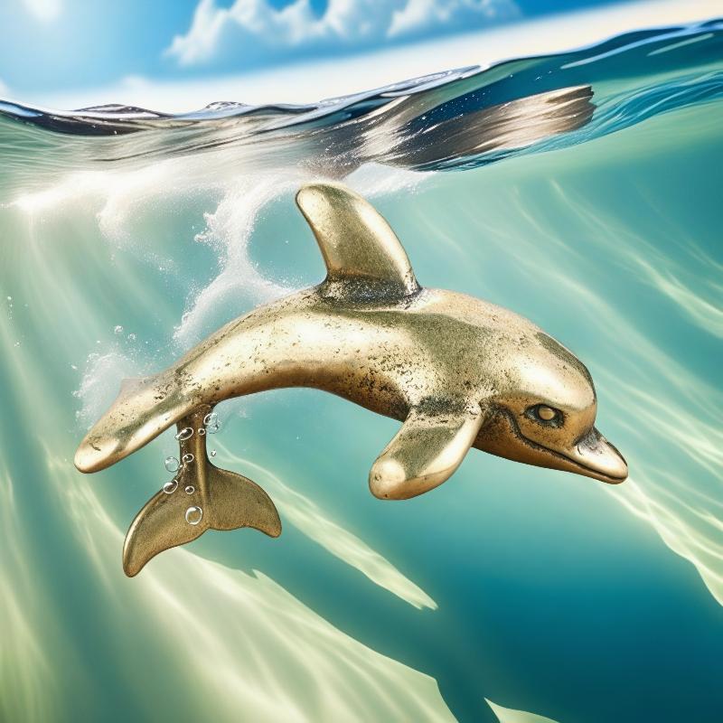 Figurita de Delfín de Latón, H - Aquarium Fish Dolphin reseña y precio