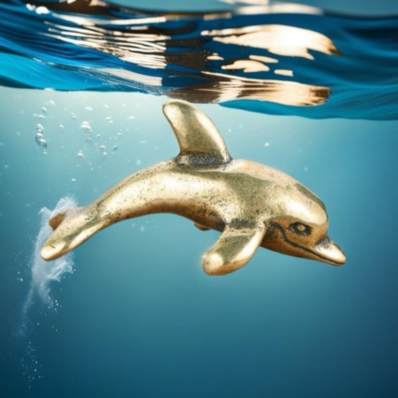 Figurita de Delfín de Latón, H - Aquarium Fish Dolphin reseña y precio