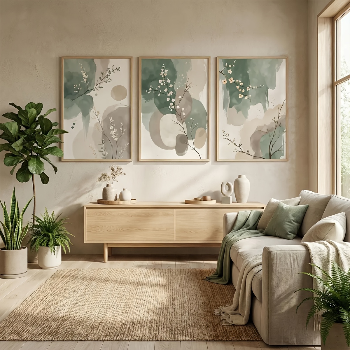 Juego de 3 Cuadros Decorativos - Live Plant Fertilizer reseña y precio