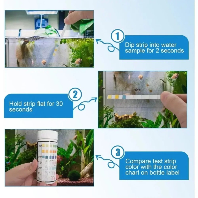 Tiras Reactivas para Acuario,  - Aquarium Test Kit reseña y precio