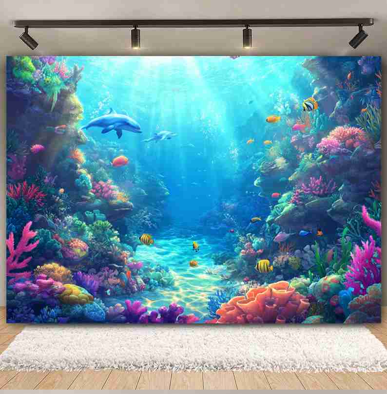 Fondo del mundo submarino para - Aquarium Fish Dolphin reseña y precio