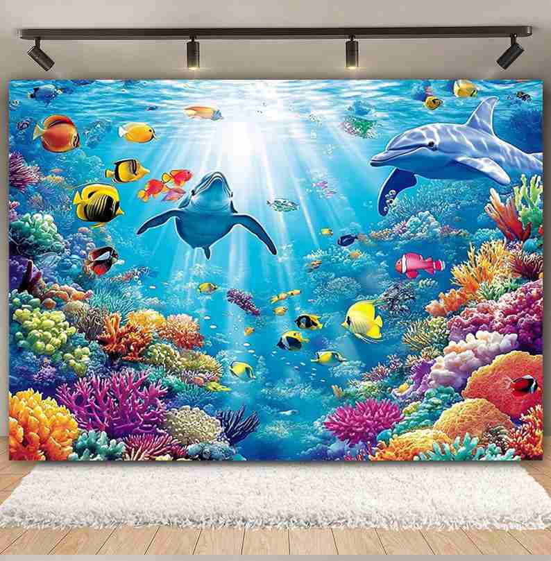 Fondo del mundo submarino para - Aquarium Fish Dolphin reseña y precio