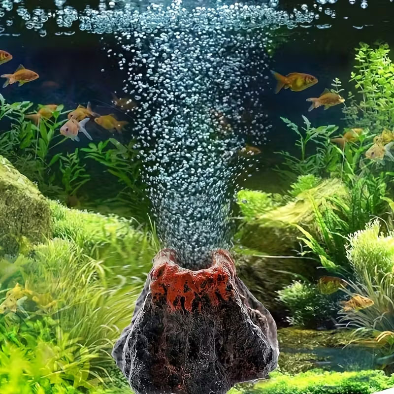 Piedra Volcánica de Burbujas p - Aquarium Fish Games reseña y precio