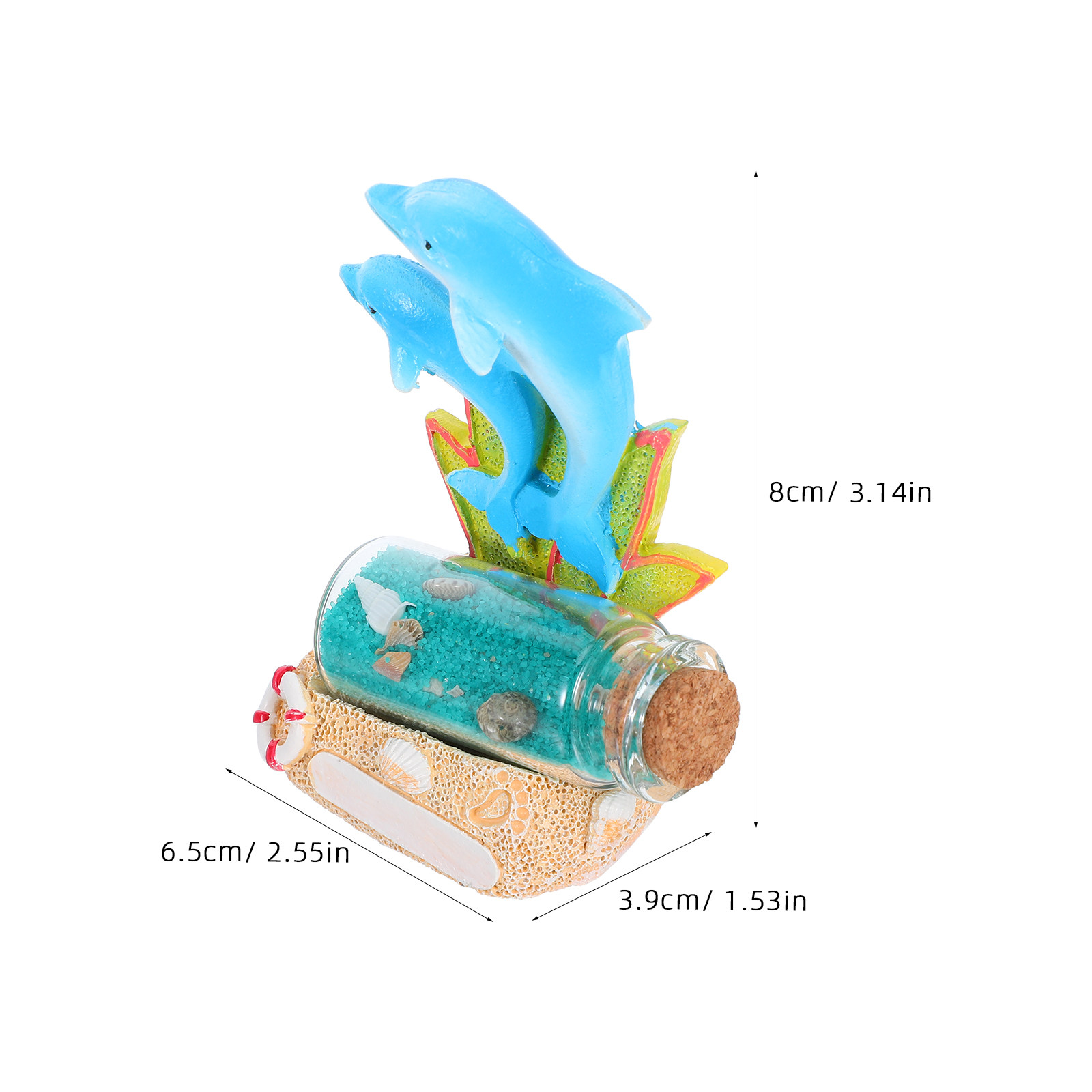 Escultura de Delfín en Botella - Aquarium Fish Dolphin reseña y precio