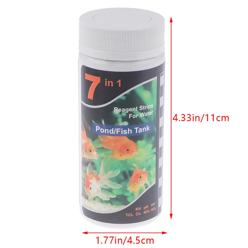 Tira de prueba de PH 7 en 1, k - Aquarium Test Kit reseña y precio
