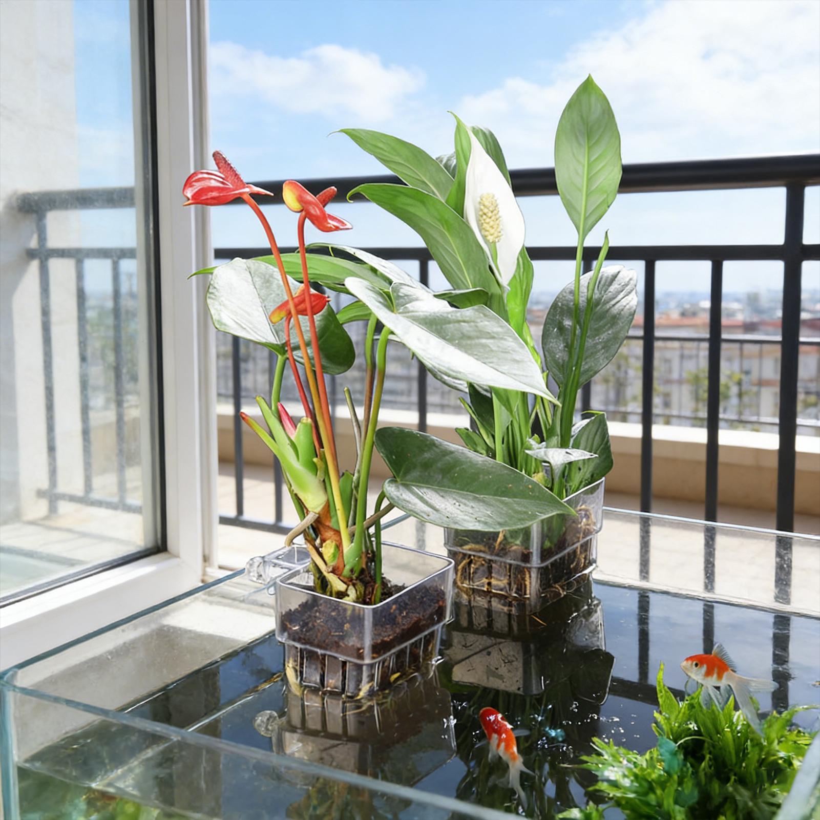 Cesta para Plantas de Acuario, - Aquarium Fish Pot reseña y precio