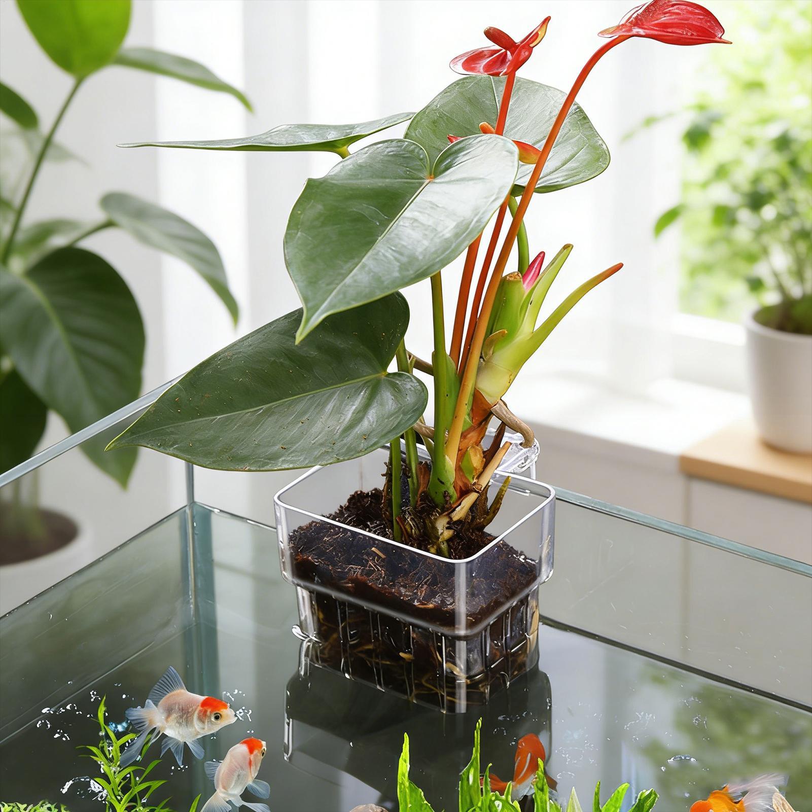 Cesta para Plantas de Acuario, - Aquarium Fish Pot reseña y precio