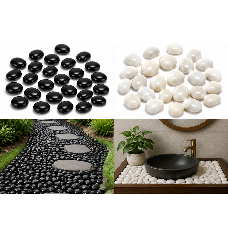 Piedras de río pulidas blancas - Aquarium Fishing reseña y precio
