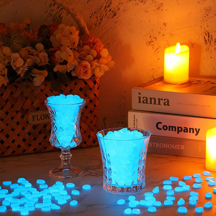 Piedras luminosas coloridas qu - Aquarium Fish Pot reseña y precio