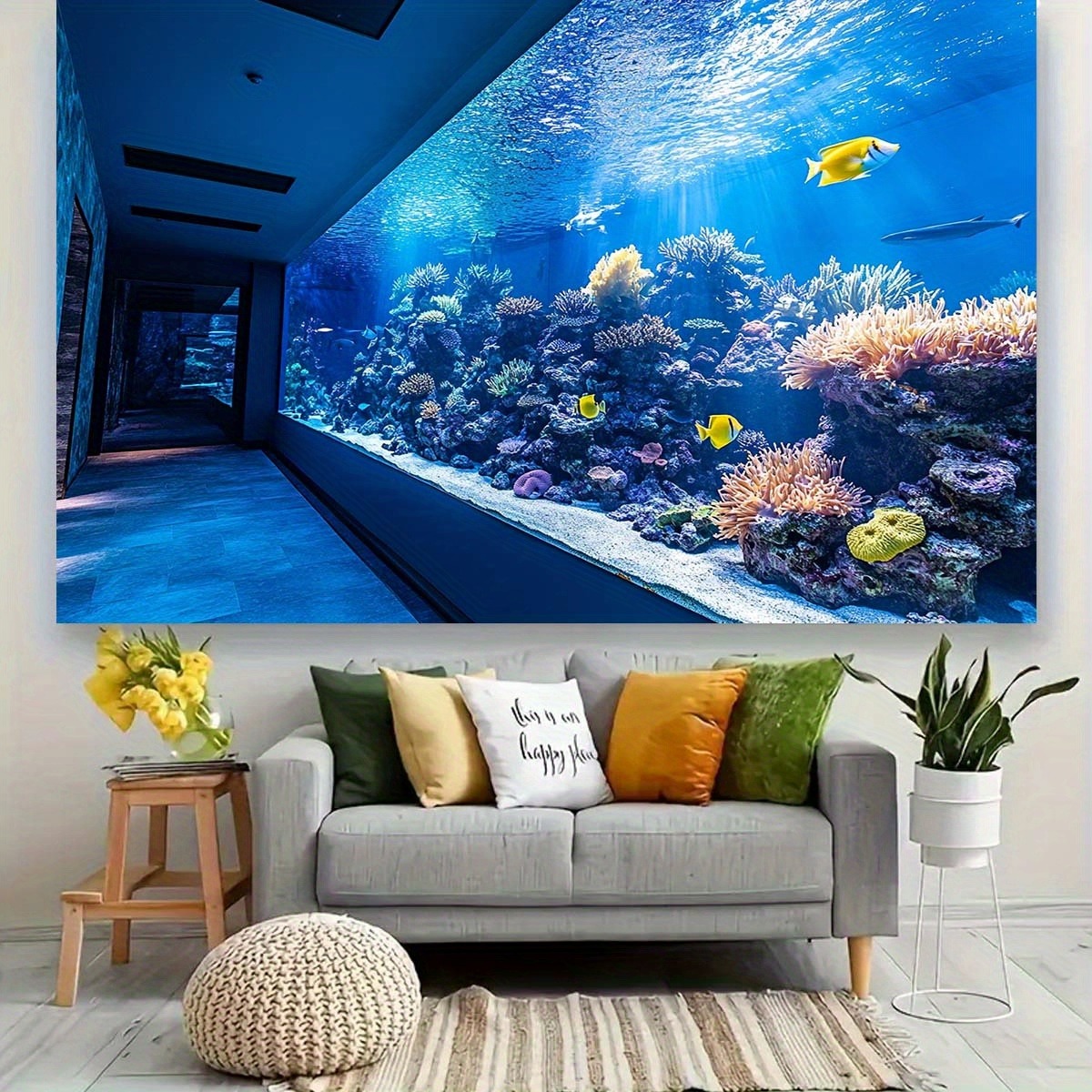 Tapiz Vibrante de Acuario Subm - Aquarium Fishing reseña y precio