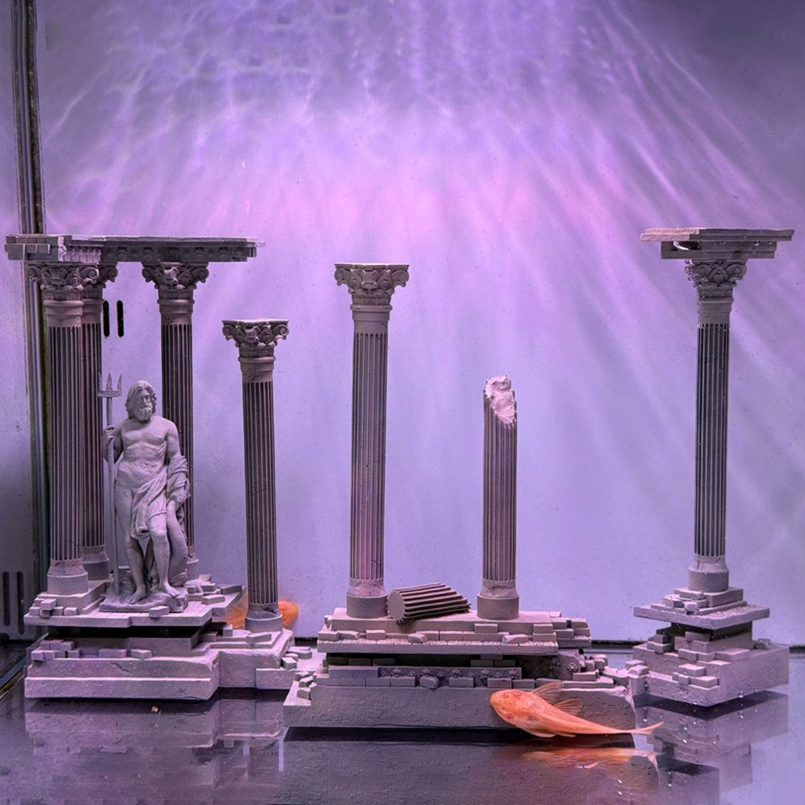 Decoración de columna romana,  - Aquarium Fish Elevator reseña y precio