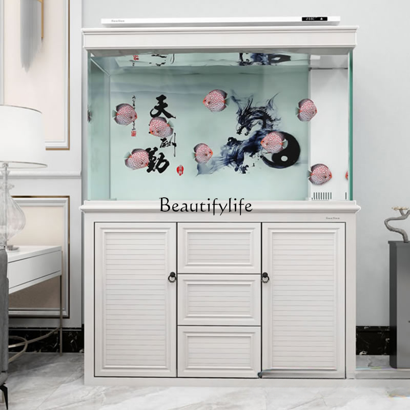 Yj9 Nuevo pecera grande sala d - Aquarium Fish Dragon reseña y precio