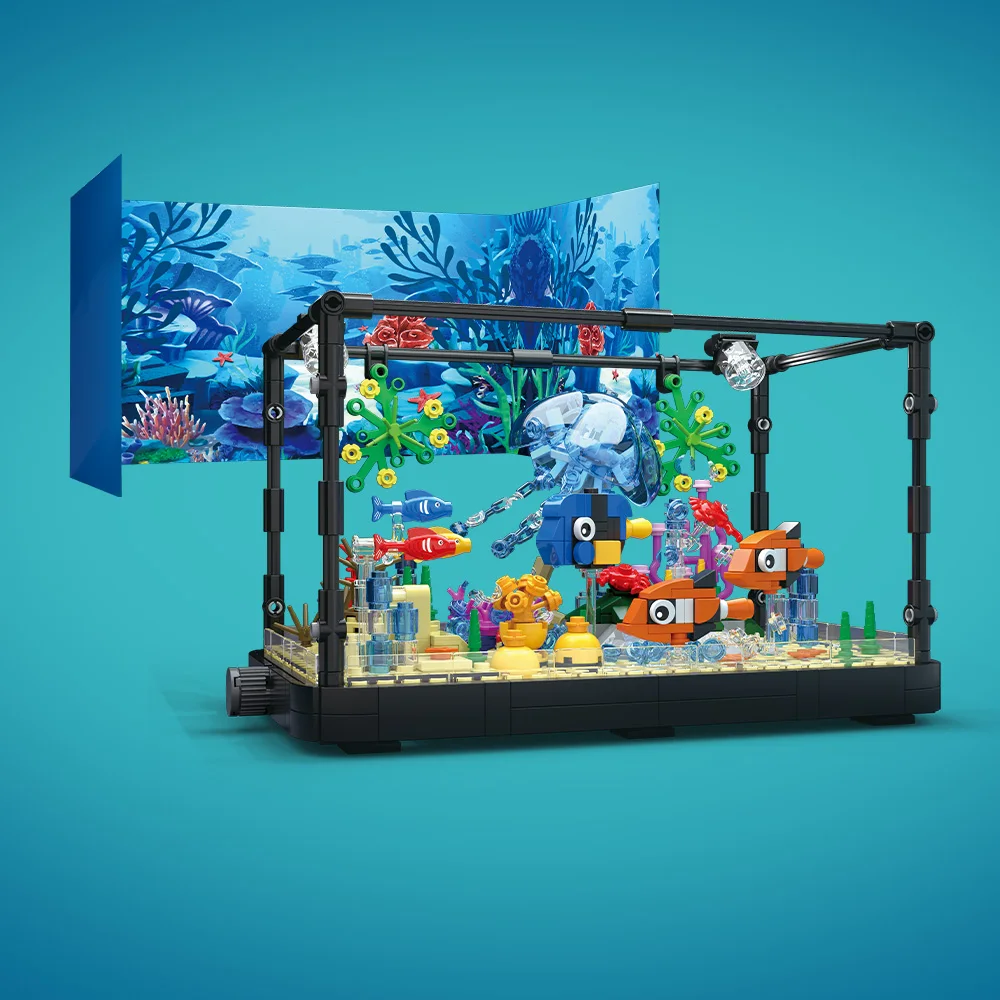 Juego de bloques de construcci - Aquarium Fishing reseña y precio