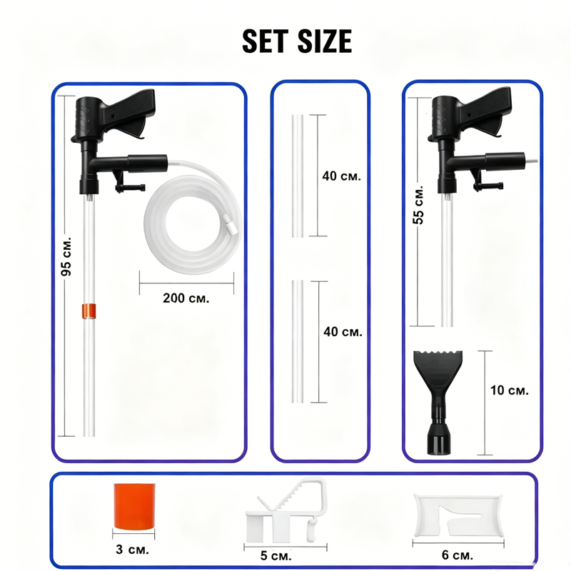 Bomba de Cambio de Agua para A - Aquarium Fish Maintenance reseña y precio