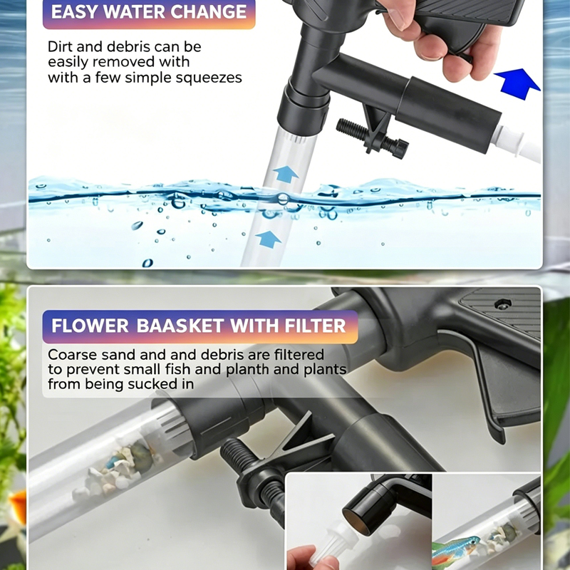 Bomba de Cambio de Agua para A - Aquarium Fish Maintenance reseña y precio
