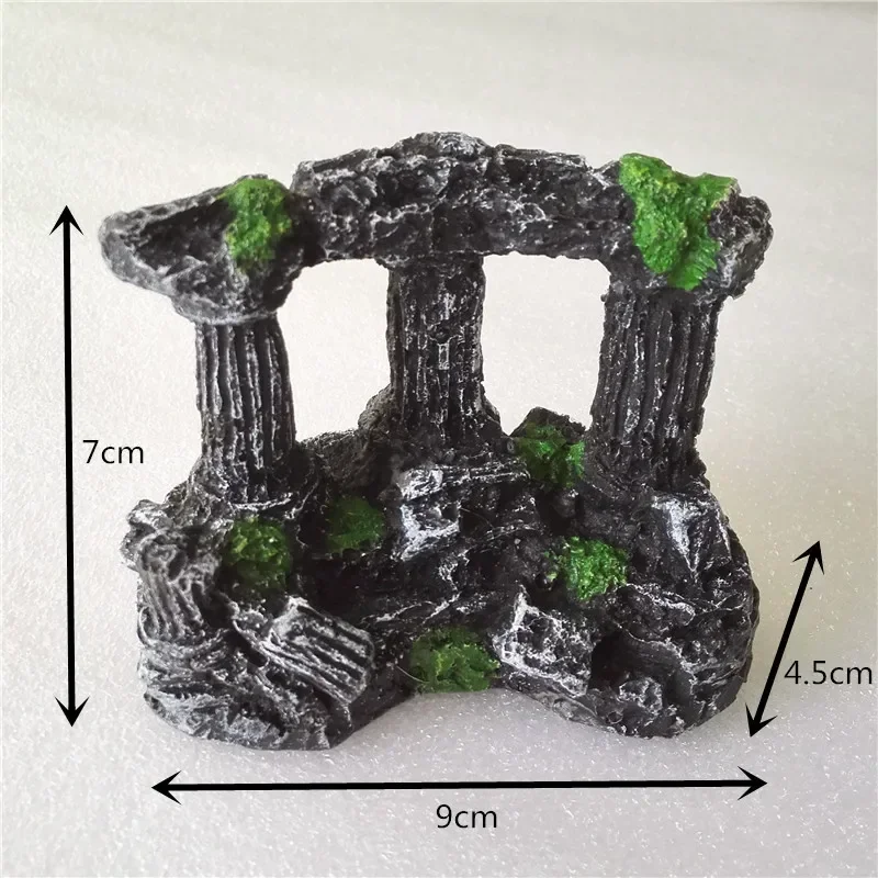 Pilares de piedra cuadrados pa - Aquarium Fish Games reseña y precio