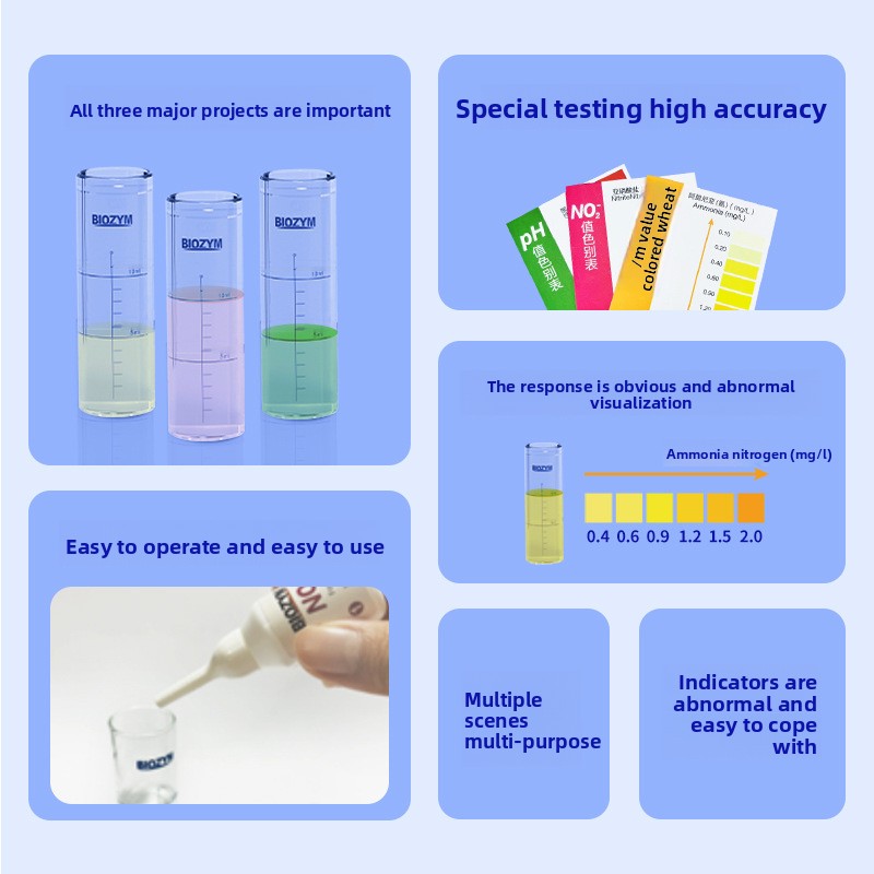BIOZYM Kit de prueba de acuari - Aquarium Test Kit reseña y precio