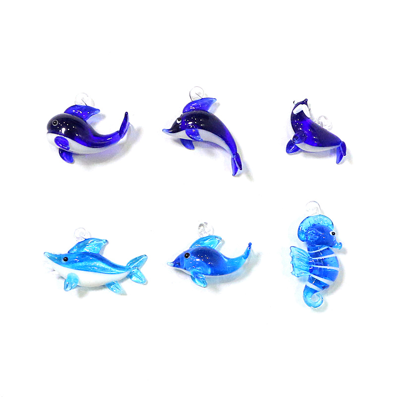colgantes de vidrio de animale - Aquarium Fish Dolphin reseña y precio